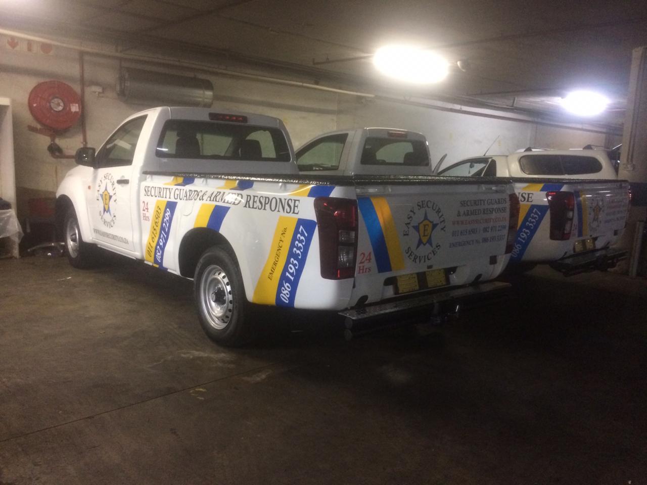 Close-up of high-resolution vehicle signage printing