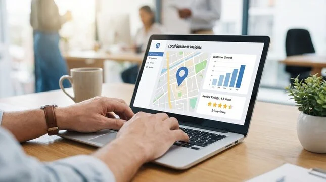 Digital marketing performance dashboard and SEO growth